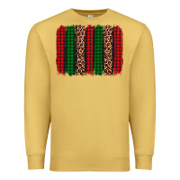 Antique Gold christmas glitter leopard brushstroke Premium Sweatshirt - AdoDesignShop