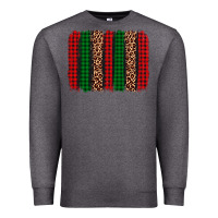 Charcoal Heather christmas glitter leopard brushstroke Premium Sweatshirt - AdoDesignShop