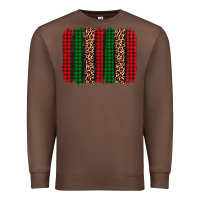 Chestnut christmas glitter leopard brushstroke Premium Sweatshirt - AdoDesignShop