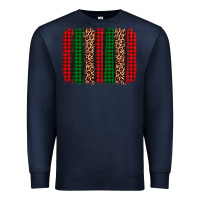 Navy christmas glitter leopard brushstroke Premium Sweatshirt - AdoDesignShop