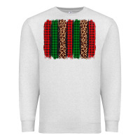 Oatmeal Heather christmas glitter leopard brushstroke Premium Sweatshirt - AdoDesignShop