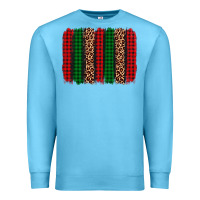 Ocean Blue christmas glitter leopard brushstroke Premium Sweatshirt - AdoDesignShop