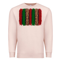 Pale Pink christmas glitter leopard brushstroke Premium Sweatshirt - AdoDesignShop