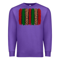 Purple christmas glitter leopard brushstroke Premium Sweatshirt - AdoDesignShop