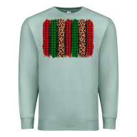 Seafoam christmas glitter leopard brushstroke Premium Sweatshirt - AdoDesignShop