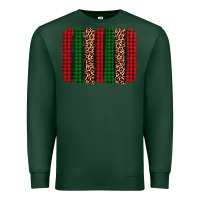 Sports Green christmas glitter leopard brushstroke Premium Sweatshirt - AdoDesignShop