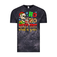 Cloud Black ho ho holy shit what a year Vintage Tee - MaliasSmallBusiness