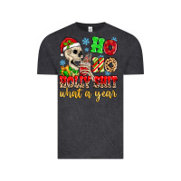 Vintage Black ho ho holy shit what a year Vintage Tee - MaliasSmallBusiness