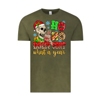 Vintage Olive ho ho holy shit what a year Vintage Tee - MaliasSmallBusiness