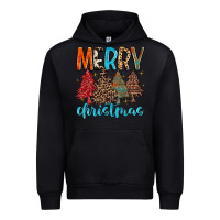 Black merry christmas trees Urban Hoodie - MaliasSmallBusiness
