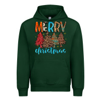 Forest Green merry christmas trees Urban Hoodie - MaliasSmallBusiness