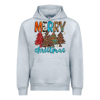Heather Grey merry christmas trees Urban Hoodie - MaliasSmallBusiness