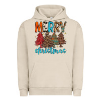 Pigment French Oak merry christmas trees Urban Hoodie - MaliasSmallBusiness