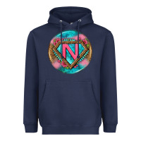Navy nurse round earrings 4 Heavyweight Hoodie - BundleAndBundleShop