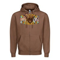 Chestnut mom highland cow Zipper Hoodie - RacoonDesign