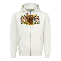 Mom Highland Cow Zipper Hoodie | Teevron