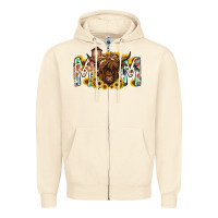 Sandshell mom highland cow Zipper Hoodie - RacoonDesign
