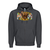 Smoke mom highland cow Zipper Hoodie - RacoonDesign