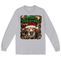 Moon Dust merry christmas heifer with cowbells Long Sleeve Tee - RanaPortraitStore