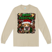 Mushroom merry christmas heifer with cowbells Long Sleeve Tee - RanaPortraitStore