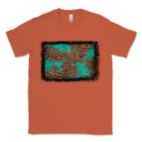 Copper western leopard turquoise glitter tooled leather Classic Tee - FaDigitalArtStudio
