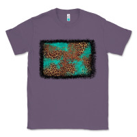 Lavender western leopard turquoise glitter tooled leather Classic Tee - FaDigitalArtStudio