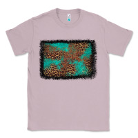 Lilac western leopard turquoise glitter tooled leather Classic Tee - FaDigitalArtStudio