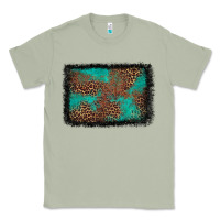 Matcha western leopard turquoise glitter tooled leather Classic Tee - FaDigitalArtStudio