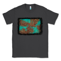Smoke western leopard turquoise glitter tooled leather Classic Tee - FaDigitalArtStudio