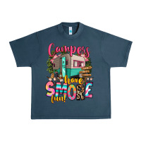 Midnight Navy campers have smore fun Urban Heavy Tee - RanaPortraitStore