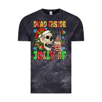 Cloud Black dead inside but jolly af Vintage Tee - MaliasSmallBusiness