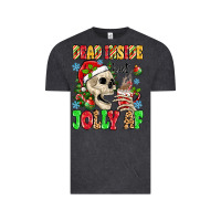 Vintage Black dead inside but jolly af Vintage Tee - MaliasSmallBusiness