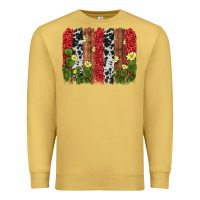 Antique Gold cactus cowhide  brushstroke Premium Sweatshirt - AdoDesignShop