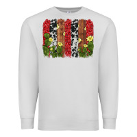 Dove Grey cactus cowhide  brushstroke Premium Sweatshirt - AdoDesignShop