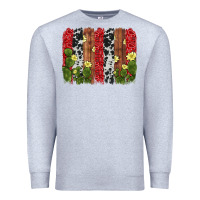 Heather Grey cactus cowhide  brushstroke Premium Sweatshirt - AdoDesignShop