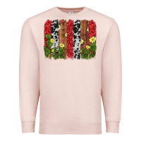 Pale Pink cactus cowhide  brushstroke Premium Sweatshirt - AdoDesignShop