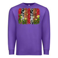 Purple cactus cowhide  brushstroke Premium Sweatshirt - AdoDesignShop
