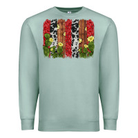 Seafoam cactus cowhide  brushstroke Premium Sweatshirt - AdoDesignShop