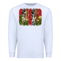White cactus cowhide  brushstroke Premium Sweatshirt - AdoDesignShop