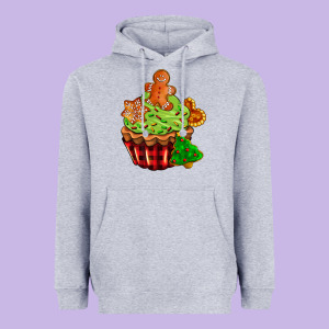 Christmas Cookie Cupcake Heavyweight Hoodie Designed By Adodesignshop