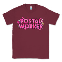 Burgundy Breast Cancer Postal Worker Classic Tee - texasbilliewilder