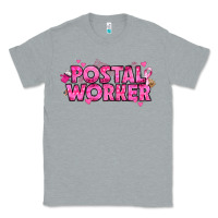 Heather Grey Breast Cancer Postal Worker Classic Tee - texasbilliewilder