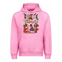Fuchsia Pink santas favorite elf Urban Hoodie - MaliasSmallBusiness