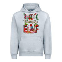 Heather Grey santas favorite elf Urban Hoodie - MaliasSmallBusiness