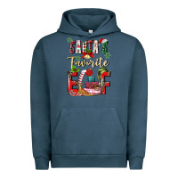 Pigment Midnight Navy santas favorite elf Urban Hoodie - MaliasSmallBusiness