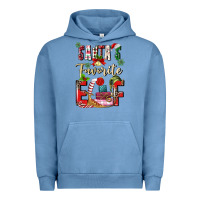 Pigment Pebble Blue santas favorite elf Urban Hoodie - MaliasSmallBusiness