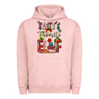 Pigment Salmon santas favorite elf Urban Hoodie - MaliasSmallBusiness