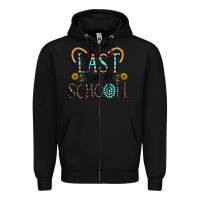 Black happy last schopol Zipper Hoodie - CowhideDigitalArt