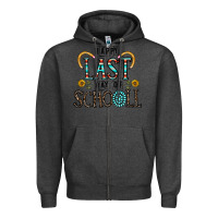 Charcoal Heather happy last schopol Zipper Hoodie - CowhideDigitalArt