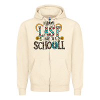 Sandshell happy last schopol Zipper Hoodie - CowhideDigitalArt